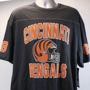 Cincinnati Bengals Crew Neck Short Sleeve Historic Logo Tee Men's Size Large